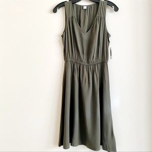 Olive Green Mid Length Dress